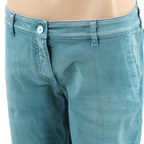 Scervino Street Women's Mid-Rise Blue Green Denim Pants - Retail $345 - NWT - Picture 2 of 4